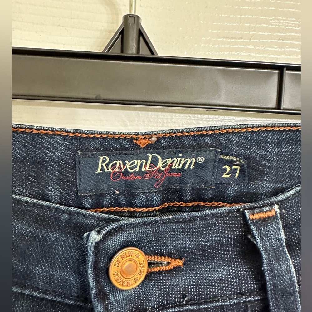 Raven Denim size 27 dark blue boot cut
